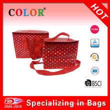 Laminated PP woven cmyk printing cooler bag